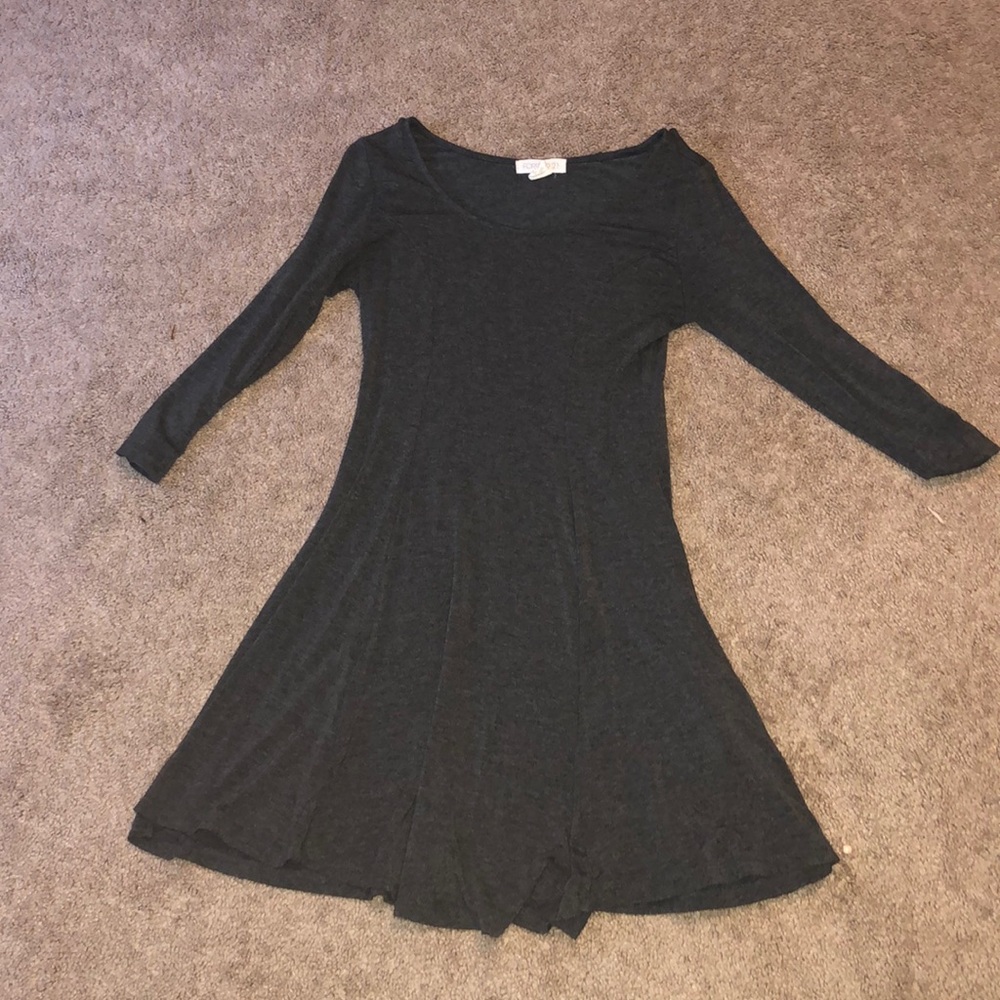 Simple, Dark Grey Flowy Dress